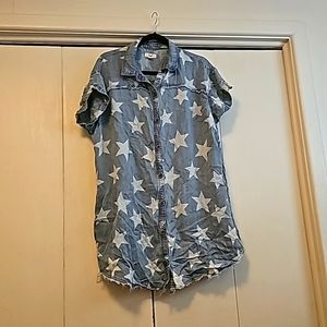 Denim star dress